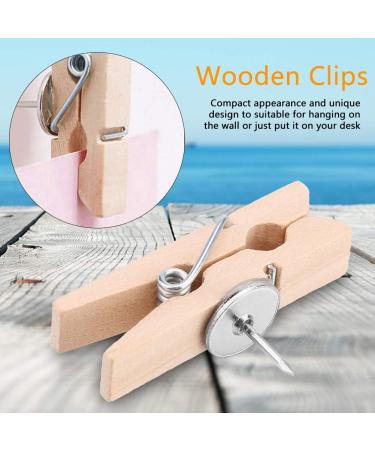 50 Pieces 35x7mm Wooden Clips - Decorative Handicraft Clamps for Photos & Clothing - Unique Rustic Style - Buy Online on GoSupps.com