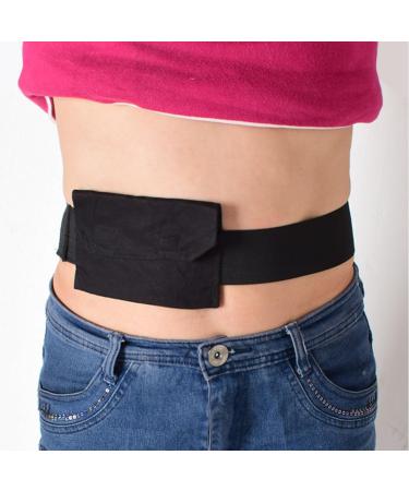 Comfortable Peritoneal Dialysis Cover | PD Belt & G/Peg Feeding Tube Holder - Abdominal Fixation Nursing for Patients (98-115CM) - Black - Buy Online on GoSupps.com
