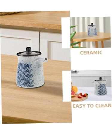 Zerodeko 2pcs Japanese Seasoning Bottle I Am Willow Kitchen Vinegar Bottle Ceramic Vinegar Jars Japanese Vinegar Bottle Vinegar Container Ceramic Oil Bottle Ceramics Soy Sauce Jar 9.50X9.00X8.00CM As Shown 2 - Buy Online on GoSupps.com