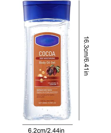Body gelDeep hydration natural body cream 200 ml Gentle Exfoliation Nongreasy Body Oils for Women Skin Brightens Skin Tone Teksome Cocoa Bean Oil Gel - Buy Online on GoSupps.com