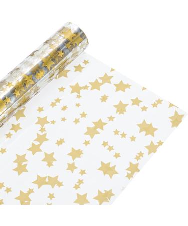 Nistar Christmas Cellophane Wrap Roll - 32 in x 100 ft Gold Gift Basket Wrap with 8 Bows - Extra Large Clear Wrapping Paper for Treats, Flowers, DIY Crafts - Holiday Christmas Gift Wrap (1 Pack) - Buy Online on GoSupps.com