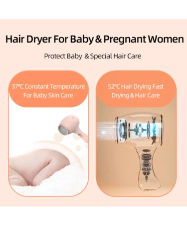 Kids Hair Dryer 3 Speeds Wind Negative Ionic Blow Dryer Portable Travel Hair Dryer Constant Temperature Hair Care Adjustable Alternating Wind Gentle Heat Safe for Kids (US US Plug 100 240V 110V - Buy Online on GoSupps.com