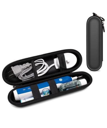 Nincha EVA Electric Toothbrush Case - Durable Hard Shell Travel Case with Mesh Pocket - Fits Most Powered Toothbrush Products (Black)