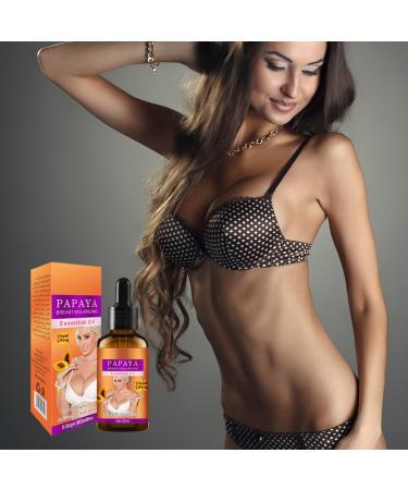 Wenrny Breast Enhancement Essential Oil 2 Pcs 30ml Papaya Breast Enlargement Cream for Firming Plumping Lifting and Nourishing Women Bust Plumping Oil Bust Organic Papaya Enlargement Serum - Buy Online on GoSupps.com