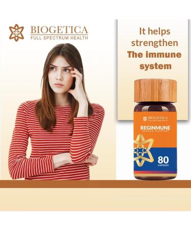 Biogetica Reginmune - Natural Immune Support Care Daily Boost Immune System Booster - 80 Capsules - Buy Online on GoSupps.com