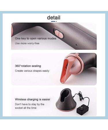 Cordless Hair Dryer with 360 Rotating Nozzle Handheld Rechargeable Hairdryer Kit w/Hot & Cold Wind Powerful Fast Dry Hair for Indoor Outdoor Salon - Buy Online on GoSupps.com