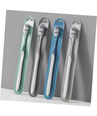 Buy Homsfou 4-Tooth Hygiene Toothbrush for Men - Lightweight Manual Travel Toothbrush | Adult Oral Care - Buy Online on GoSupps.com