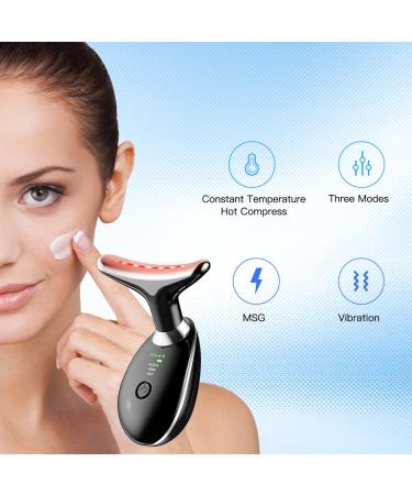 Buy Neck Face Massager - 3-in-1 Facial Sculpting Tool with Vibration for Double Chin - Multifunctional Device (Black) - Free International Shipping - Buy Online on GoSupps.com