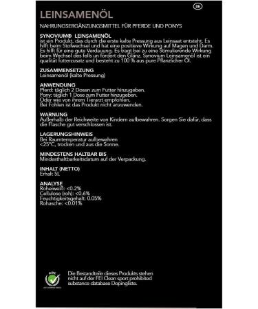 SYNOVIUM Linseed oil - 5 L - Buy Online on GoSupps.com