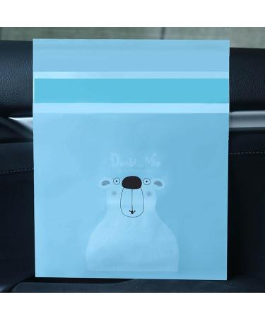Vomit Bags Easy Stick-On Trash Bag for Car Camping Travel Self-Adhesive Vomit Bags Water-Proof Garbage Bag for Motion Sickness Bedroom Guanglu 15 Blue Bears - Buy Online on GoSupps.com