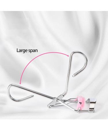 Buy Silver Eyelash Clip Long Lasting Curl Perfect Eyelash Curler with Comb for Makeup International Shipping Available - Buy Online on GoSupps.com