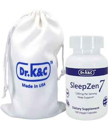 Dr.K&C SleepZen7 Sleep Supplement All Natural Botanical Plant Sourced 1200 mg 100 Veggie Capsules Sleeping Support Organic Tart Cherry Valerian Root Extract No Filler Non GMO 1 Count (Pack of 1) - Buy Online on GoSupps.com