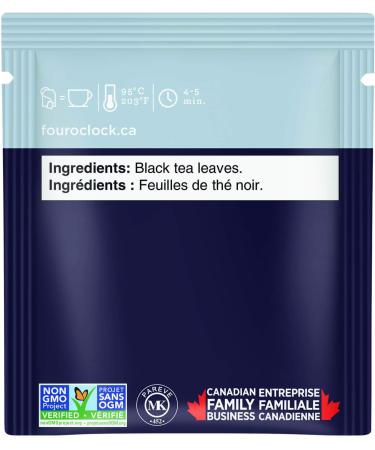 Four O'Clock Black Tea English Breakfast Non-GMO Kosher Gluten-Free 80 Count 340g 80 Count (Pack of 1) English Breakfast - Buy Online on GoSupps.com