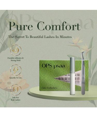 False Eyelashes & Lash Extension Kit | 40pcs D Curl Cluster Lashes Eyelash Glue Included | Natural & Reusable 10-12mm Easy to Use - Buy Online on GoSupps.com