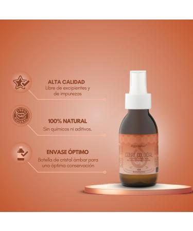  Dioxnatur Dioxnatur Copper Colloidal Liquid 20 ppm 100 ml Pure Copper 99.99% - Buy Online on GoSupps.com