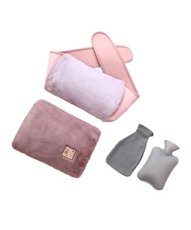 DCQRY heat bottle PVC heat pocket with soft waist cover hot water bag pocket for pain relief for the neck back shoulder and legs waist warm