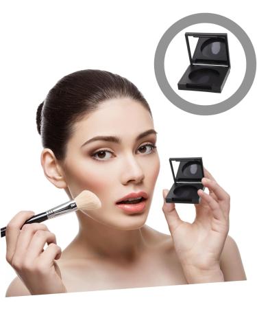 Healeved 4pcs Blush Box Eyeshadow Box Eyeshadow Supplies Empty Highlighter Case Eyeshadow Powder Plastic 5x5cm Black - Buy Online on GoSupps.com