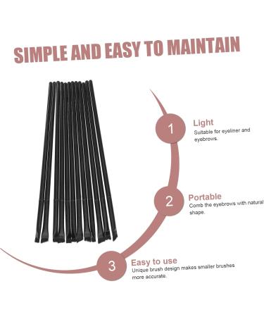 MUSISALY 12pcs Eyeliner Brush Fine Women Eyeliner Brush Winged Makeup Brush Liner Brush for Eyes 14.5x0.7x0.5cm Black - Buy Online on GoSupps.com
