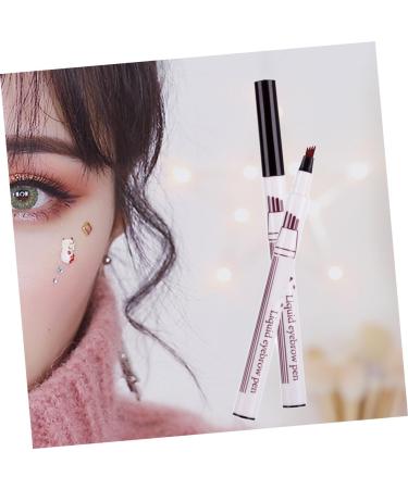 FOMIYES 2pcs Sweat-proof Durable Four Dark Eyebrow Waterproof # Pencil Pronged Natural Grey Liquid 1 count (Pack of 1) As Shownx2pcs - Buy Online on GoSupps.com