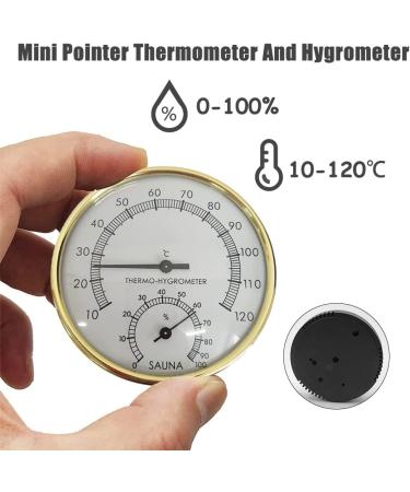 Gobesty 2 in 1 Sauna Thermometer Hygrometer | Accurate & Reliable Sauna Accessories | Temperature Range 10 C - 120 C | Humidity 0-100% | Heat Resistant Sauna Watch - Buy Online on GoSupps.com