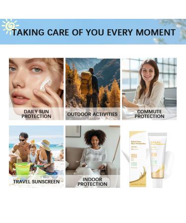 Organic Rice Probiotic Sunscreen SPF 50+ | Sun Relief with Niacinamide & Vitamin E | Gentle Face Sunscreen - All Skin Types - Buy Online on GoSupps.com