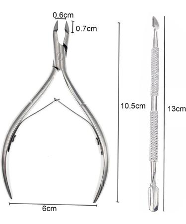 Professional Stainless Steel Cuticle Cutter & Remover - Nail Care Tool for Fingernails and Toenails - Buy Online on GoSupps.com