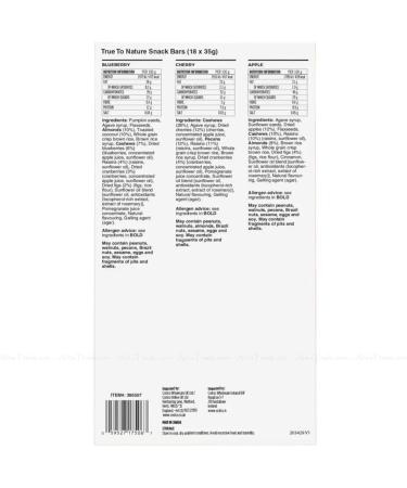 CANDIAN SPECIAL True to Nature Snack Bars | Pack of 18 Snack Bars | Non-GMO Gluten-Free Vegan and Kosher. Simple goodness | Sold by Essential Products - Buy Online on GoSupps.com