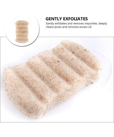 1Pc Wave Shape Facial Sponge Practical Face Puff Portable Body Cleansing Sponge - Buy Online on GoSupps.com