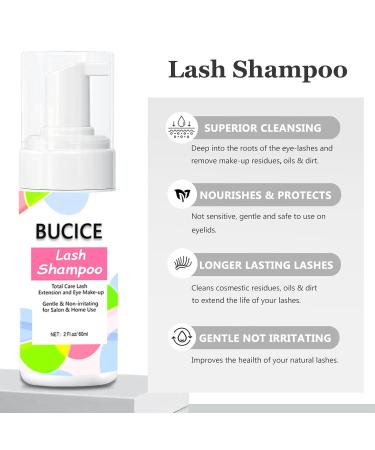 Lash Shampoo for Extensions - Eyelash Cleaning Kit with Fan Dryer | Makeup Cleansing Foam for Lash Care - Buy Online on GoSupps.com