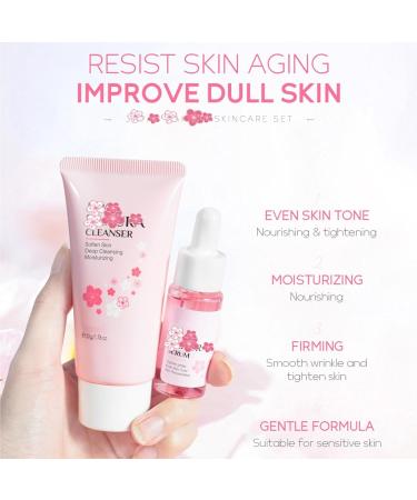 Skin Care Gift Sets for Women Facial Care Set Cherry Blossom Skin Care Sets Moisturizing Facial Skin Care Kit - Buy Online on GoSupps.com