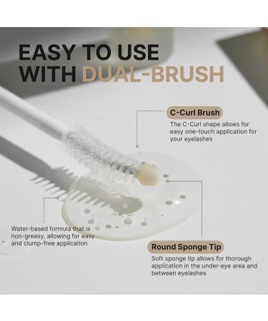 Triple Active Eyelash Serum for Weak & Damaged Lashes | Nourishing & Strengthening Formula | C-Curl Brush Design | Korean Eyelash Care | Gentle Daily Use - Buy Online on GoSupps.com