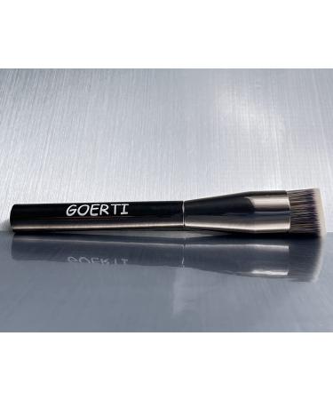 High Density Angled Kabuki Brush for Face - Silver | Perfect for Powder, Liquid Foundation & Concealer - Buy Online on GoSupps.com