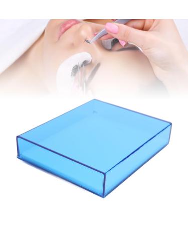 Eyelash Grafting Pallet - Thickened Acrylic False Eyelash Storage Box | Waterproof & Dustproof Lash Extension Organizer | Transparent Blue - Buy Online on GoSupps.com