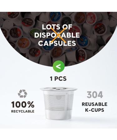  BlissfulAbode Reusable K45 compatible metal coffee capsule with customizable holes (B) - Buy Online on GoSupps.com