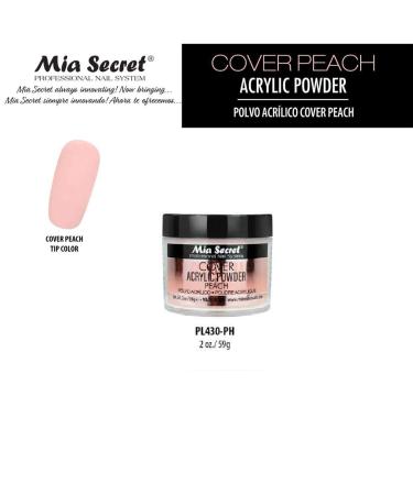 Mia Secret Professional Nail System Cover Acrylic Powder 2020 - 2oz Cover Peach - Buy Online on GoSupps.com
