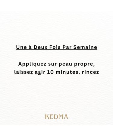Kedma - Purifying Black Mud Mask - Eliminates Impurities and Refines Pores - For All Skin Types - Enriched with Lavender and Avocado - 50g - Buy Online on GoSupps.com