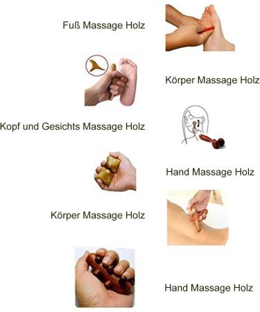 Premium 6-Piece Wooden Massage Set | International Shipping Available - Buy Online on GoSupps.com