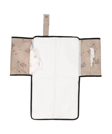 Dooky Wrap Pad for On-the-Go - 60x34 cm Romantic Leaves Beige - Easy Washable Baby Diaper Pad & Pocket - Premium Quality Materials - Buy Online on GoSupps.com