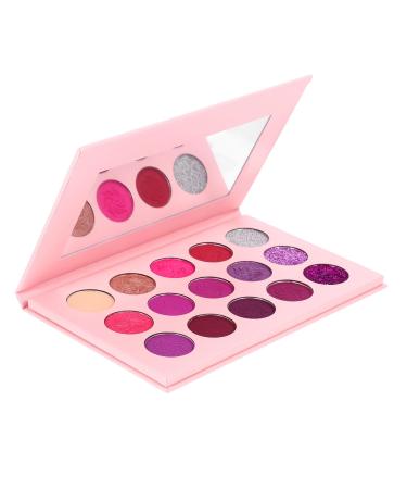 Beatifufu 15 Eyeshadow Palette Colorful Eyeshadow Woman Eyeshadow Compact Glitter Eyeshadow Purple