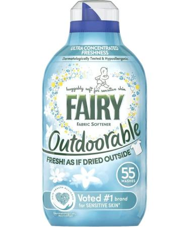 Fairy Fresh Fabric Conditioner Huggably Soft for Sensitive Skin 48 Washes 1.68L + Fairy Outdoorable Non Bio Fabric Conditioner 55 Washes 770ml + Our Gift for You: Organza Bag Size 9x7x0.1cm - Buy Online on GoSupps.com