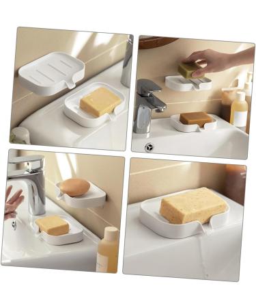 Alipis 5-Stage Plastic Soap Holder - Self-Empty Shower & Sink Soap Container Durable ABS White Palette for Rinse Pools - Buy Online on GoSupps.com