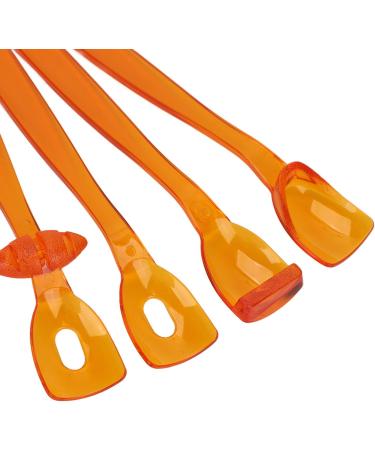 Effective Tongue Muscle Trainer - 4-Piece Portable Device for Dysarthria Recovery | Improve Mouth & Lips Strength (Orange) - Buy Online on GoSupps.com