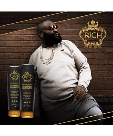 RICH Hair Care Pure Luxury Energizing Conditioner & Shaving Cream | 6.75 oz | International Shipping Available - Buy Online on GoSupps.com