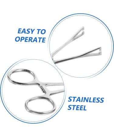 POPETPOP Reptile Feeding Clip Snake Tank Accessories Snake Tong Silver Stainless Steel - Buy Online on GoSupps.com