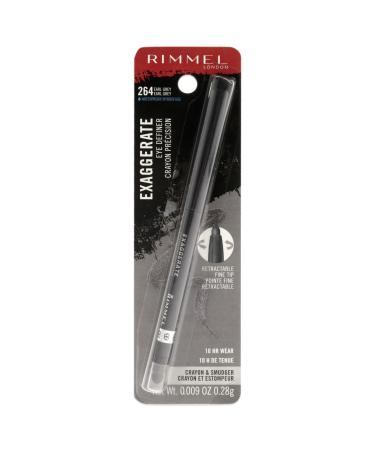 Rimmel Exaggerate Auto Waterproof Eye Definer  Earl Grey  0.01 Fluid Ounce  1 Count 1 Count (Pack of 1) Earl Grey