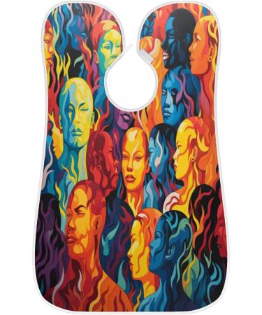 Character Abstraction Beard Bib Apron - Ultimate Beard Hair Catcher for Men | Perfect Gift for Dad on Father's Day Anniversary & Christmas - Buy Online on GoSupps.com