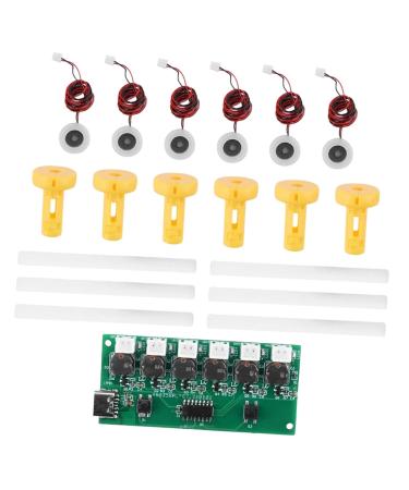 USB Humidifier Module Kit Atomization Plate Board Professional Easy to Assemble Atomization Module USB Spray Module Yellow Brackets 6.69cmx3cmx0.93cm