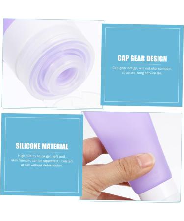 minkissy 1 Set 2 Silica Gel Bottle Empty Squeeze Containers Body Wash Empty Silicone Bottle Cleaning Soap Condiment Bottle Cream Makeup Lotion Dispenser Purple Makeup Stand Travel Portable 16X6cm Purple - Buy Online on GoSupps.com