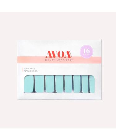AVOA Beauty Nail Foil - Ice Ice Baby | Long-Lasting Ice Blue Nail Wraps | Pastel Self-Adhesive Design for Stunning Nails - Buy Online on GoSupps.com