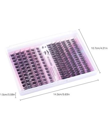 Laluerck DIY Eyelash Extension Kit Individual Lashes Cluster C Curl with Glue and Tools for Self Application at Home Set 1 - Buy Online on GoSupps.com